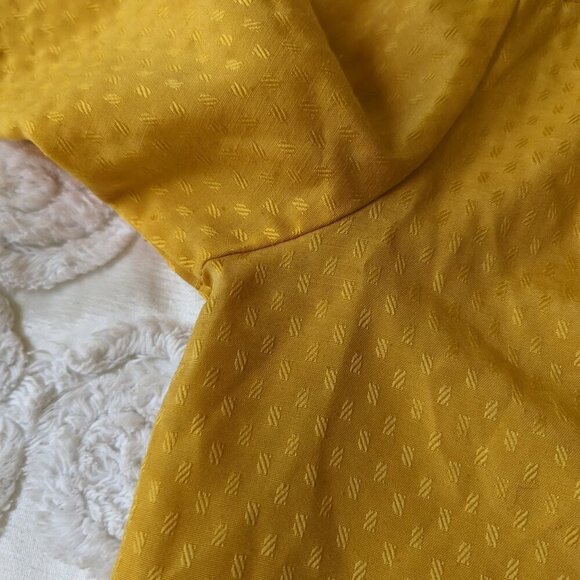 VINTAGE Miss Fashionality yellow long sleeve blouse 70s 80s - Picture 9 of 10